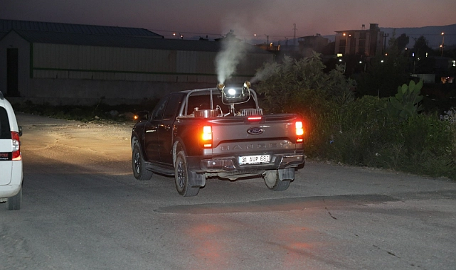 Hatay Büyükşehir Belediyesi (HBB), il genelinde insan sağlığına zararlı haşerelere