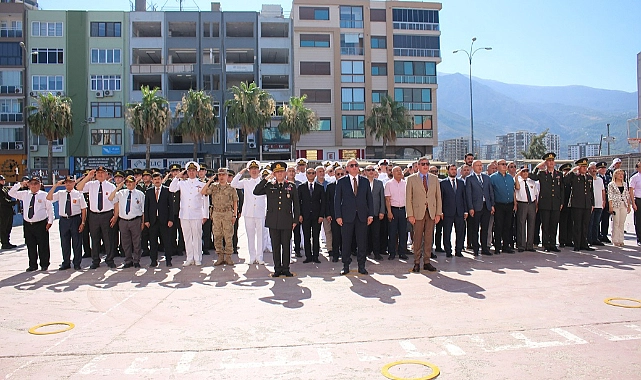 İskenderun’un düşman işgalinden kurtuluşunun 87. yıl dönümü törenle kutlandı.Kaymakam Muhammet