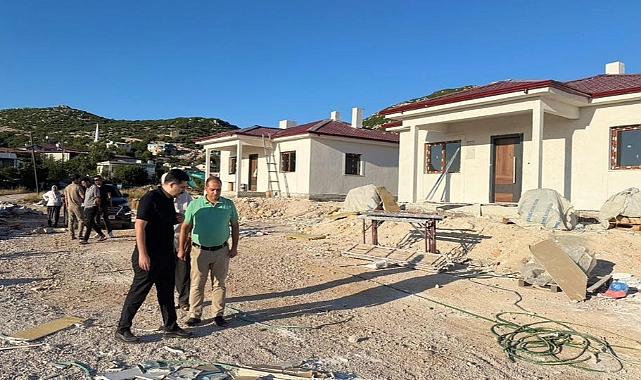 Hatay’ın Yayladağı ilçesinde depremzedeler için inşa edilen köy tipi kalıcı