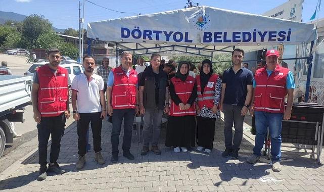 Hatay’da etkili olan ve Dörtyol ilçesine kadar yayılan büyük yangın