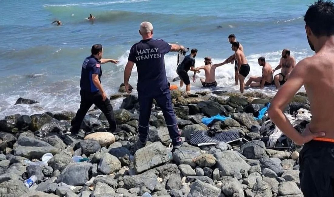 Samandağ’ın gözde yazlık noktalarından Çevlik Sahili’nde bugün yürekleri ağza getiren