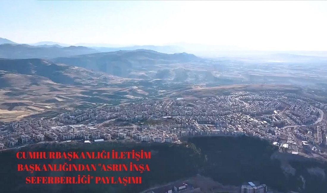 “Depremin yıktığı Hatay’da umut yeniden doğuyor. Asrın inşa seferberliğiyle 60