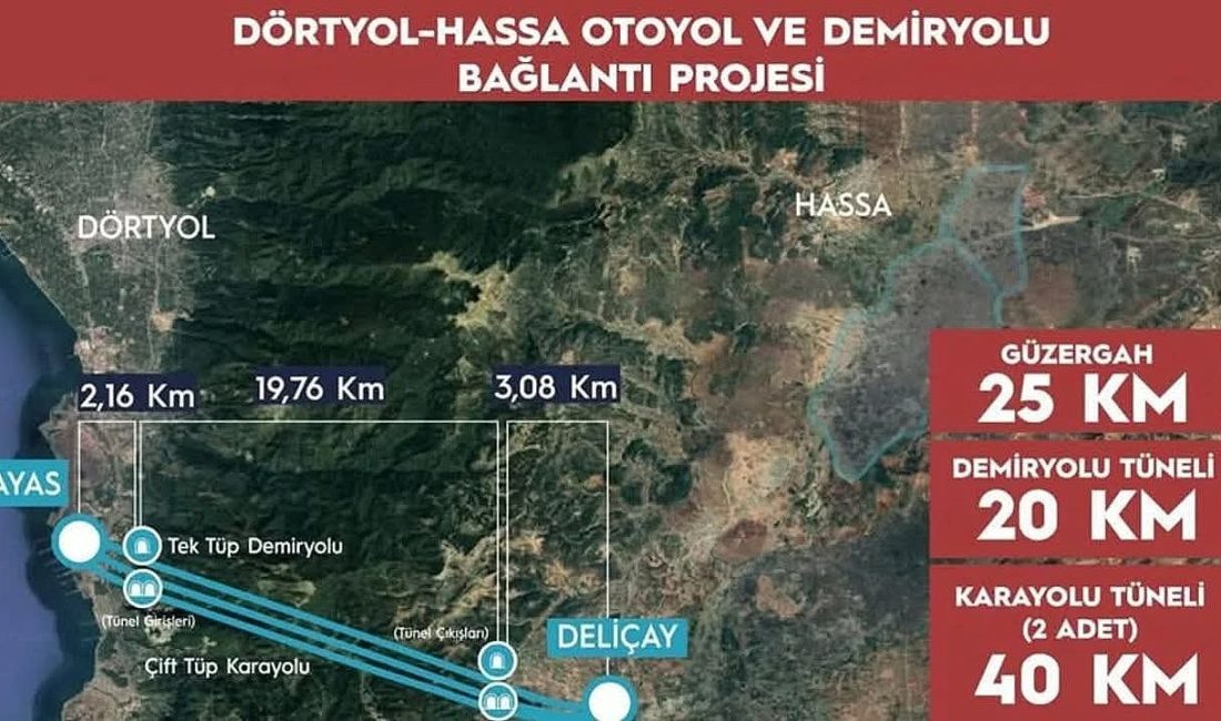 Hatay, yıllardır özlemle beklediği demiryolu müjdesine nihayet kavuşuyor. Amanos Dağları'nın