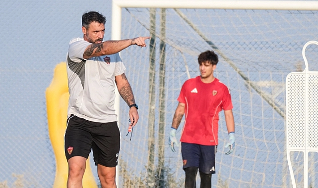 Trendyol 1. Lig ekiplerinden Atakaş Hatayspor, İstanbulspor maçının hazırlıklarını hız