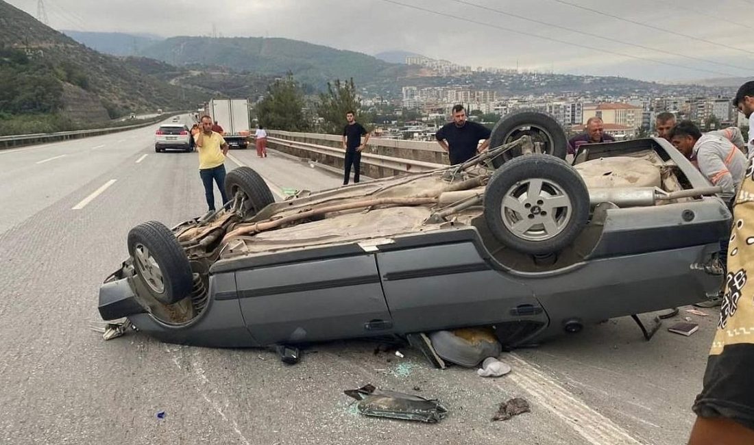Hatay’ın İskenderun ilçesinde adeta can pazarı yaşandı! TEM Otoyolu üzerinde
